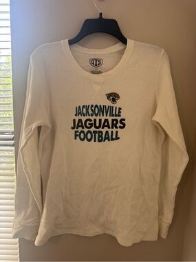 OTS Jacksonville Jaguars NFL Waffle Knit Thermal Long Sleeve Shirt Size L